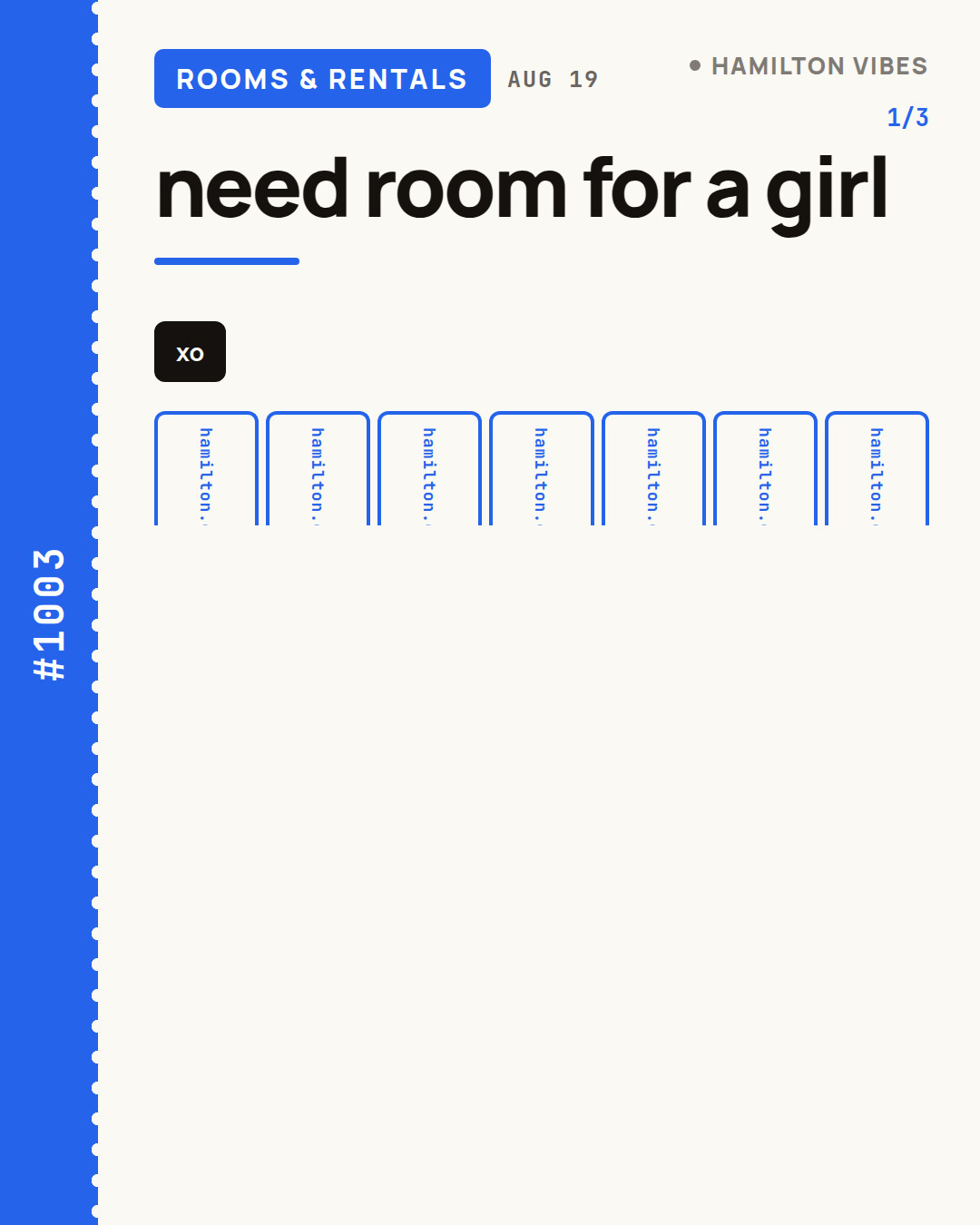 need room for a girl